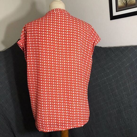 Pleione Red Print Top Size M - Picture 4 of 7